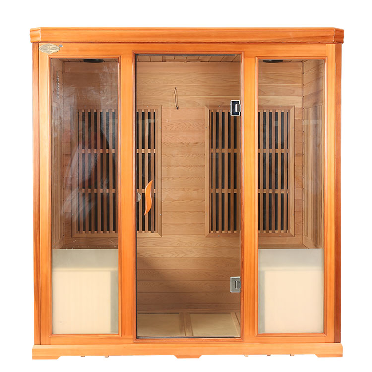 Are there any specific cleaning or care instructions for the carbon heating panels of the Home Sauna Carbon Heater?