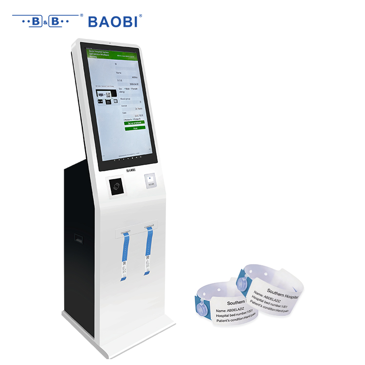 China Healthcare Wristband Kiosk Terminal Reduces Wait Times and Errors